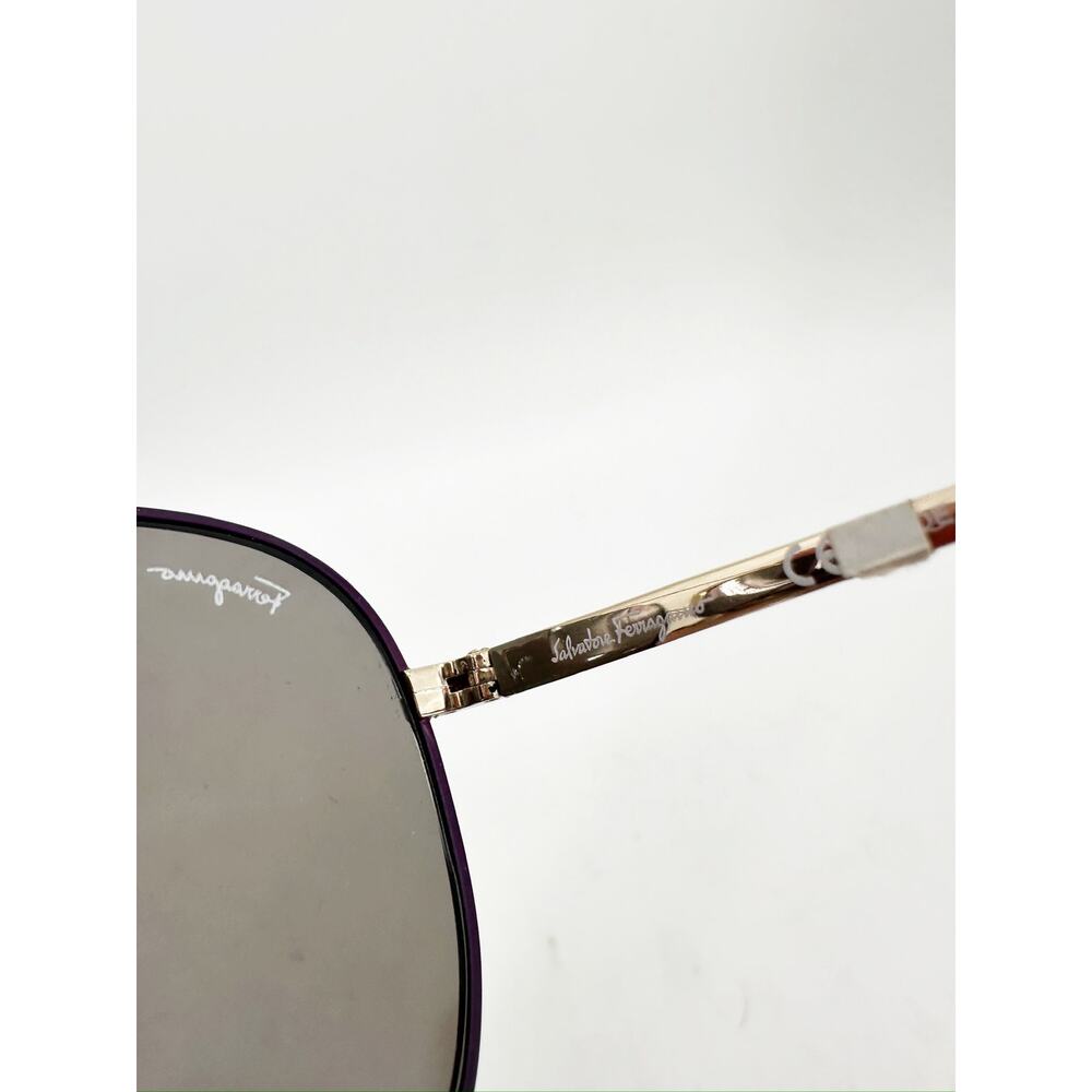 Salvatore Ferragamo SF131S 60mm Metal Aviator Sunglasses - Picture 5 of 5